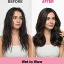 Farery Rotating Hot Air Brush Set 1000W 4 in 1 Blow Dryer Brush Styler with Diffuser, Hold-to-Rotate Round Brush for Volume, Smooth & Curl, Best for Fine to Medium-Thick Hair, Pink