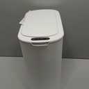 Cesun Motion Sensor Trash Can, 5 Gallon Automatic Bathroom Garbage Can with Lid, Touchless Smart Plastic Slim Wastebasket for Bathroom, Office, rv, Bedroom, Living Room, White