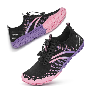 ATHMILE Hiking Barefoot Water Shoes for Women Men Beach Swim Aqua Pool River Quick Dry Athletic Wide Toe Outdoor Sport Kayaking Boating Rock Climbing Yoga Lake 40, Pink 
