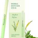 Herbal Diffuser Stick - Non Electric - Plant-Based Lifestyle Tool with Mullein, Thyme & Mint for Lung Cleasing Refreshing Oral Comfort, Up to 600 Uses