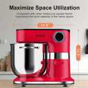 Aifeel 10.5QT Stand Mixer,900W Electric Tilt-Head Kitchen Mixer Red