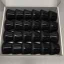 24 PCS Silicone & Felt Chair Leg Floor Protectors for Hardwood Floors - Furniture Pads, Chair Leg Covers/Cups - No Noise & Scratch-Proof - Round L (Fits 1 3/16"-1 6/16" / 30-35mm), Black