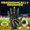 ATERCEL Youth Football Gloves Kids Sticky Receiver Gloves Grip Football Glove for Boys Girls,Size: Youth S