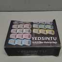 16 Pieces Clear Makeup Bags Bulk, TSA Approved Toiletry Bag for Travel, PVC Waterproof Cosmetic Pouches Clear Pouch with Zipper for Men and Women Carry-on Travel Essentials Cosmetic Bags (White-M)