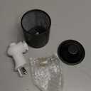 inrorans Wall Plug in Wax Warmer Metal Black Wax Burner with Removable Dish, Fragrance Oil Warmer Night Light for Home Bedroom Room(Black Forest Tree Pattern)