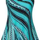 Arolina Tankini Swimsuits for Women Tummy Control Two Piece Bathing Suits Flowy Swim Tops with Boy Shorts XL