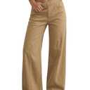 GRAPENT Women's Business Casual Jeans - Dressy & Casual, Size L (12, 14), Iced Coffee Color