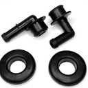 53013360AA PCV CCV Vent Valve Elbow and Grommet Set Compatible with Jeep Grand Cherokee 4.0L 2000-2004, Pressure Regulator Valve Elbow Kit Replaces 53013360AA 53030497 02946079 2946079 (2PCS)