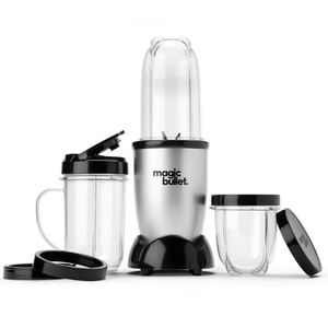 Magic Bullet Personal Blender Set: Bullet Mixer for Smoothies, 250W, Stainless Steel Blades, Dishwasher-Safe Parts