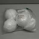 Crafjie 8PCS 4 Inchs Half Foam Balls White Half Round Polystyrene Foam Balls Craft Supplies Hemispherical Christmas Craft Ballfor DIY Home Craft Project and Art Decoration