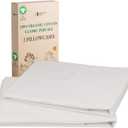 California Design Den Standard/Queen Pillowcases Set of 2-100% Organic Cotton, Crisp Percale, Breathable, Fits Both Standard and Queen Pillows - Stone (True Beige)
