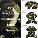 XPUDAC Dog Sweater, Dog Winter Clothes for Dogs Girl Boy Fleece Doggy Pajamas for Winter Christmas, Camouflage, Large