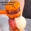 2 x 2-Piece Vegetable Peeler Set - Stainless Steel Potato Peeler and Fruit Peeler, Ideal for Kitchen Use, Apple Peeler, Carrot Peeler, Orange Peeler with Comfortable Grip (S)