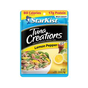 StarKist Tuna Creations Lemon Pepper, 2.6 Oz, Pack of 24 (EXP: 10/31/2028)
