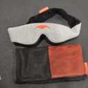 Manta Slim Sleep Mask – Ultra-Light Blackout Eye Mask with Adjustable Eye Cups, Above-the-Ear Elastic Strap, Minimalist Low-Profile Design for Better Rest