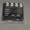 Jecery 20 Pcs Movie Film Clap Board 7 x 8 Inch Clapboard Directors Clapper Clapboard Movie Night Party Decorations Writable Cut Action Scene Board Centerpiece for Photo Prop (Black)