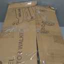 Medline Premium Empower Folding Mobility Rollator Walker with Memory Foam Seat, Black, 300 lb. Weight Capacity, 8 Wheels, Cupholder,Rolling Walker for Mobility Impairment, Adjustable Handles