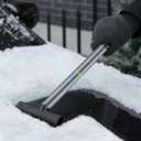 Snow Brush and Ice Scrapers for Car Windshield,Multifunctional Glass Cleaning Tool,Window Squeegee for Snow Rainy Foggy Weather,Detachable Snow Removal Tool with Ergonomic Grip for Cars Trucks Suvs