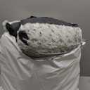 POCBLUE Deluxe Washable Dog Bed for Large Dogs Dog Crate Mat 35 Inch Comfy Fluffy Kennel Pad AntiSlip for Dogs Up to 60 lbs, 35" x 23", Grey