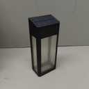 GOODFOEVER 4 Pack Solar Fence Lights Solar Post Accent Light/Wall Light for Outdoor, Yard, Fence, Porch and Garage, Body in Aluminum and Glass Waterproof