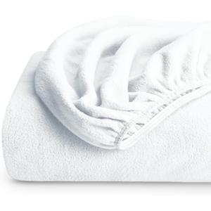 Bare Home Super Soft Fleece Fitted Sheet - Twin Size - Extra Plush Polar Fleece, No-Pilling - Deep Pocket - All Season Cozy Warmth (Twin, White)