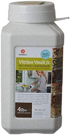 Gamma Vittles Vault Airtight Square Pet Food Container Holds 4-6 lbs - 5.5" L x 5.5" W x 11.25" H