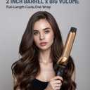 ORYNNE Titanium 2 Inch Curling Iron，Extra-Long Barrel for Long Hair, Curling Iron 2 Inch with Dual PTC Heater, 12 Heat Settings Big Barrel Curling Irons, 60 Mins Auto-Off & Dual Voltage