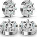 ECCPP 1.5 inch 6x5.5 to 6x120 Wheel Adapters 6LUG with 14x1.5 Studs 78.3CB to 66.9CB For Chevrolet Silverado 1500 1999-2025 For Chevrolet Suburban 2015-2025 -4PCS NOT FIT Stock Rims
