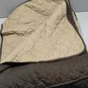 Reversible Couch Cover for 3 Cushion Couch Sofa Cover Washable for Pet Friendly with Elastic Straps Water Repellent(Sofa, Chocolate/Beige)