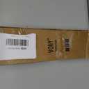 VOIIY Curtain Rods for Windows 66 to 120 Inch(5.5-10 Feet),3/4" Diameter Black Drapery Rods with Square Finials,Size:36-120 Inch,Matte Black