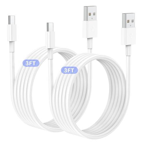 2Pack 3ft Car Carplay Cable for Apple iPhone 17 Pro Max/17 Air/16 Pro/15 Plus/15, USB A to USB C Carplay Charger Cord, iPad Pro 12.9/11,10th, Air 5th/ 4th,iPad mini 6th Gen Car Charging Cable 3 Feet