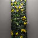 DOEWORKS Expandable Fence Privacy Screen for Balcony Patio Outdoor, 2 PCS Faux Ivy Fencing Panel for Backdrop Garden Backyard Home Decorations (Yellow)