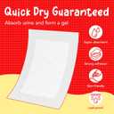 Disposable Dog Diaper Liners Booster Pads for Male & Female Dogs - 100ct | Diaper Inserts fit Most Washable Dog Wraps and Belly Bands,Regular