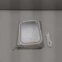 ROLOVE Rechargeable Makeup Mirror, 6x8 Inch Portable Vanity Mirror with Lights, 3-Color Dimmable LED Lighting, Tabletop Mirror, Travel Essentials (White)