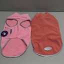 cyeollo 2 Pack Small Dog Sweater, Stretchy Fleece Vest with Reflective Stripe Pullover Sweatshirt Dog Jacket Pet Clothes in Cold Weather Boy & Girl Sweaters for Small Dogs, Red & Fuschia M