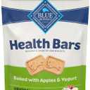 Blue Buffalo Health Bars Crunchy Dog Biscuits, Oven-Baked with Natural Ingredients, Apples & Yogurt, 16-oz Bag (EXP 10/07/26)
