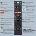 Voice Replacement Remote Control for Sony-Bravia-TVsfor All Sony 4K UHD LED LCD HD Smart TVs