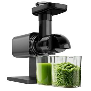 Cold Press Juicer Machines, Slow Masticating Juicers with LED Smart Touch Screen, Professional Extractor for Leafy Greens, Kale & Fibrous Vegetables, 2 Modes & Reverse, BPA-Free