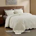 Bedsure Quilts Queen Size - Ultra Soft Pre-Washed Cloud-Like Bedding, All-Season Lightweight Comforter for Country Bedroom, Leaf Design Coverlet in Cream Yellow, 90 x 96 Inches | Stitch-Free Quilting, Ultra Soft, Lightweight, Machine Washable, Pet-Friendly