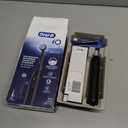Oral-B Rechargeable Electric Toothbrush, iO2 Starter Kit, 3 Cleaning Modes, Automatic Pressure Sensor to Protect Gums, 2 Brush Heads, Night Black