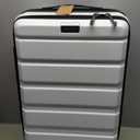 KROSER Carry On Luggage with Spinner Wheels & Built-in TSA Lock, Expandable Top Loading Hard Shell Suitcase Large Capacity Durable Rolling Luggage with USB Port, Carry-On 20-Inch, White