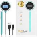 CHEFSTEMP Pocket Pro Instant Read Meat 1-Second Digital Meat Thermometer for Grilling, Food, BBQ, Kitchen Cooking, Oil Deep Frying & Candy (Light Blue)