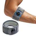 Tennis Elbow Brace for Men Women, Elbow Brace for Tendonitis Tennis Elbow & Golfer's Elbow, Adjustable Elbow Strap, Gray, REGULAR Size (M/L), 9"11.5", 1 Pack