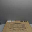 144" Extra Wide Baby Gate with Door, Configurable 6 Panels Baby Fence, Fireplace Gate with Anti-Trip Pedal, Family Essentials Safety Gate for Child Dogs Pets, 28'' Tall White