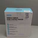 Tastyle Single Serve Coffee Maker, Iced and Hot Coffee Machine for K Cup & Grounds, Compact Design, 40oz Removable Water Reservoir, 6 to 24 Oz Brew Sizes, Fits 7.3" Travel Mug, Beige