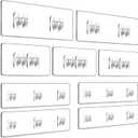 YASONIC 9-Pack Shower Caddy Adhesive Replacement - Transparent Shower Adhesive Strips, No Drilling Hooks for Bath Storage Shelves, Kitchen Racks, Basket & Soap Holder