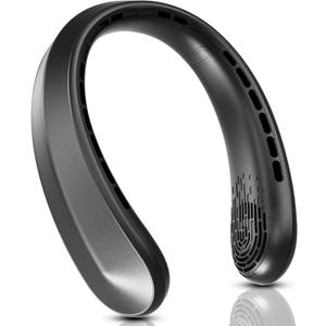 FrSara Rechargeable Neck Fan, Portable Personal Fan that Blows Cold Air, 3-Speed with 5200mAh Battery, Supports USB TYPE-C, Ideal Present for Birthday, Women, Men, Travel, Outdoor, Menopause, Black FrSara Rechargeable Neck Fan, Portable Personal Fan that Blows Cold Air, 3-Speed with 5200mAh Battery, Supports USB TYPE-C, Ideal Present for Birthday, Women, Men, Travel, Outdoor, Menopause, Black