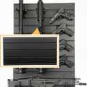 Gun Rack Wall-Mounted Upgraded, Tactical Rifle, Shotgun, Carbine, Handgun Storage Heavy-Duty PVC Panels & Steel Wall Racks, Modular Firearms Organizer, Securely Holds up to 2 Rifles & 4 Pistols, Black Panels