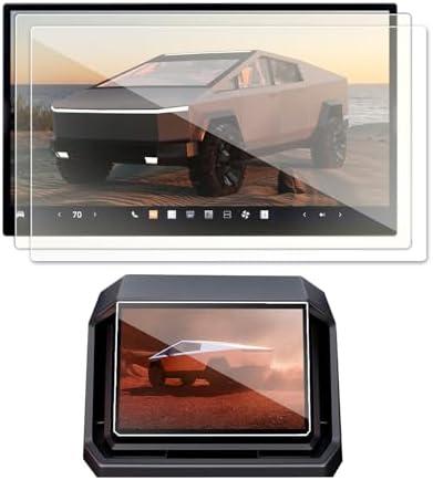 2PCS Matte 2025 Tesla Cybertruck Screen Protector Compatible with Cybertruck Tesla 2024 Front & Back Screen Protector 18.5’’&9.4’’ Rear Seat Display Nav. Matte&Rear Screen Anti Glare/Anti Fingerprint (2)