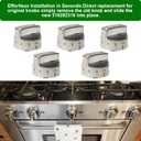 318282310 Gas Stove Burner Knob Replaces (5 Pack) - Compatible with Frigidaire Range/Oven/Cooktop,Kenmore Stove knobs Replacements AP3774164 1062940 AH979119 EA979119 PS979119